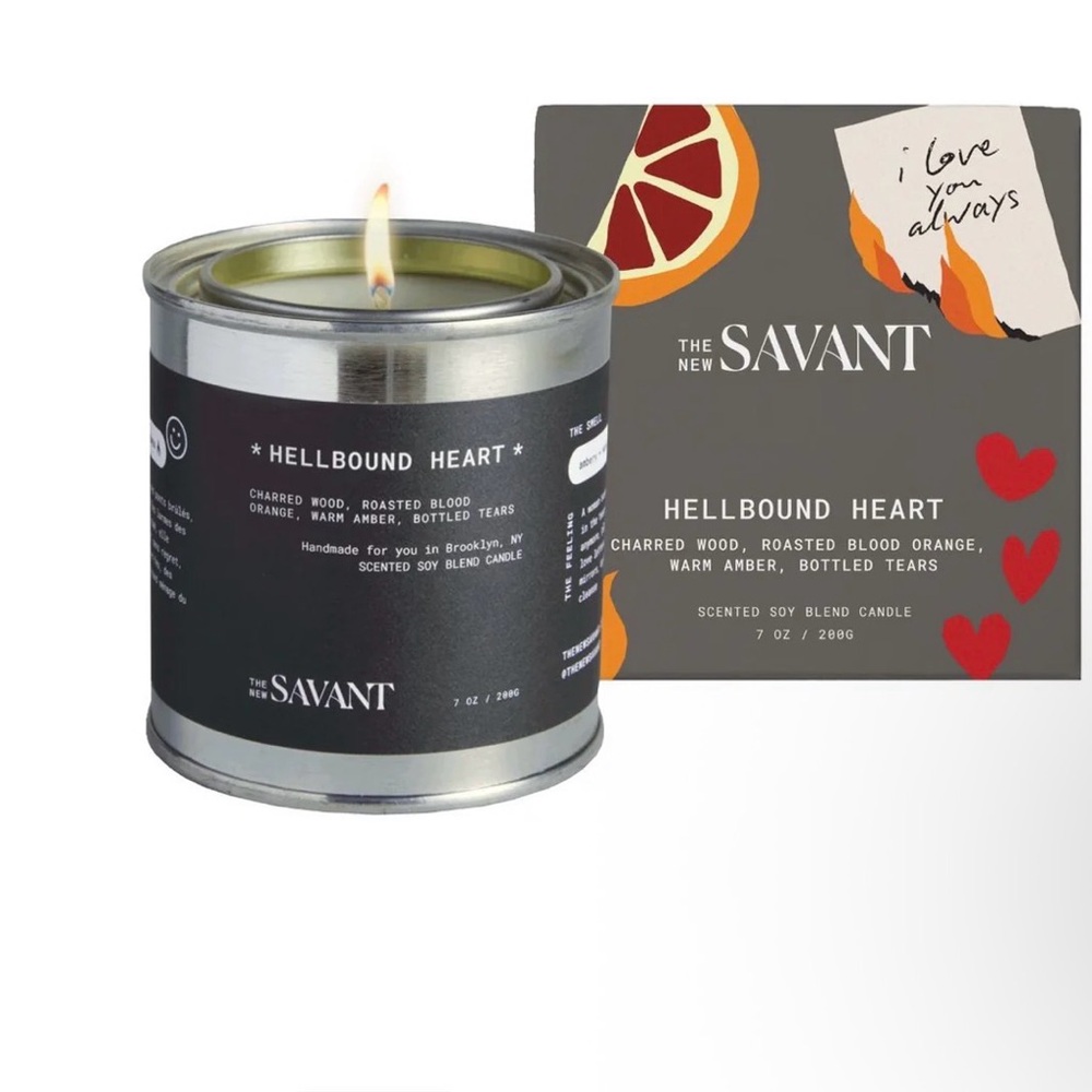 Hellbound Heart Candle - Silver